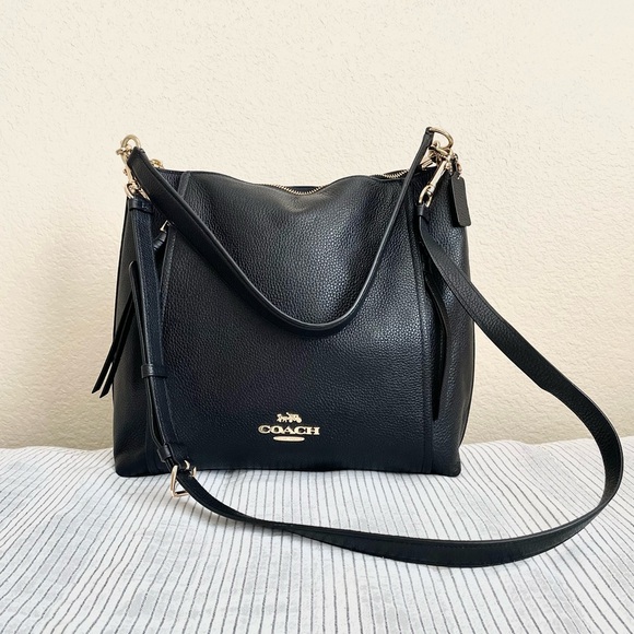 Coach Marlon Hobo Leather Tote Bag - Picture 2 of 15